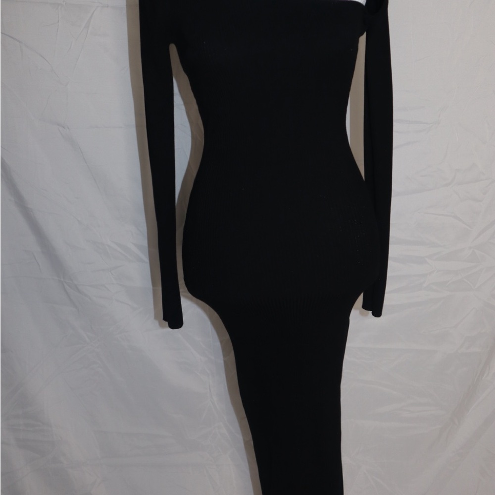 Fashion Nova Black Long Sleeve Dress
